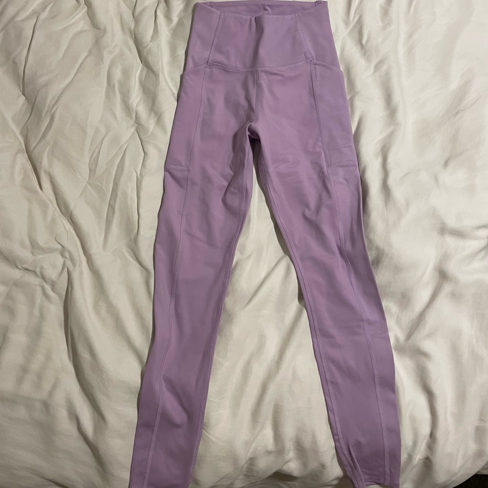 Girlfriend collective lilac compressive pocket legging